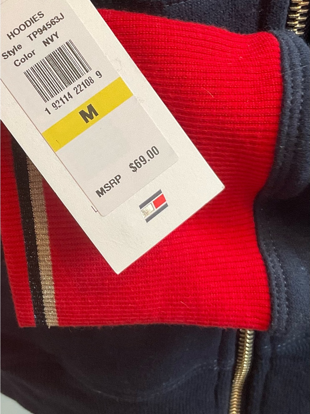 Tommy Hilfiger Kids Navy & Red Hoodie Jacket